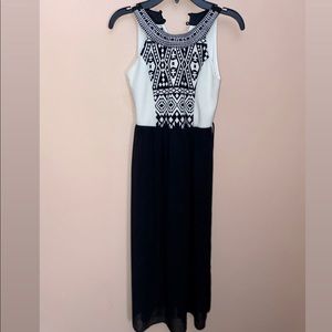 Black/white dress for girls size 7